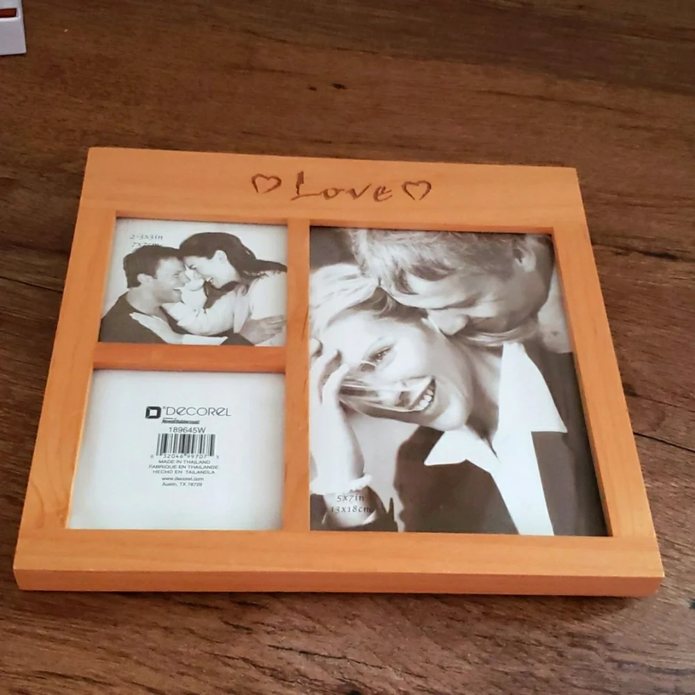 Love Picture Frame wood NEW