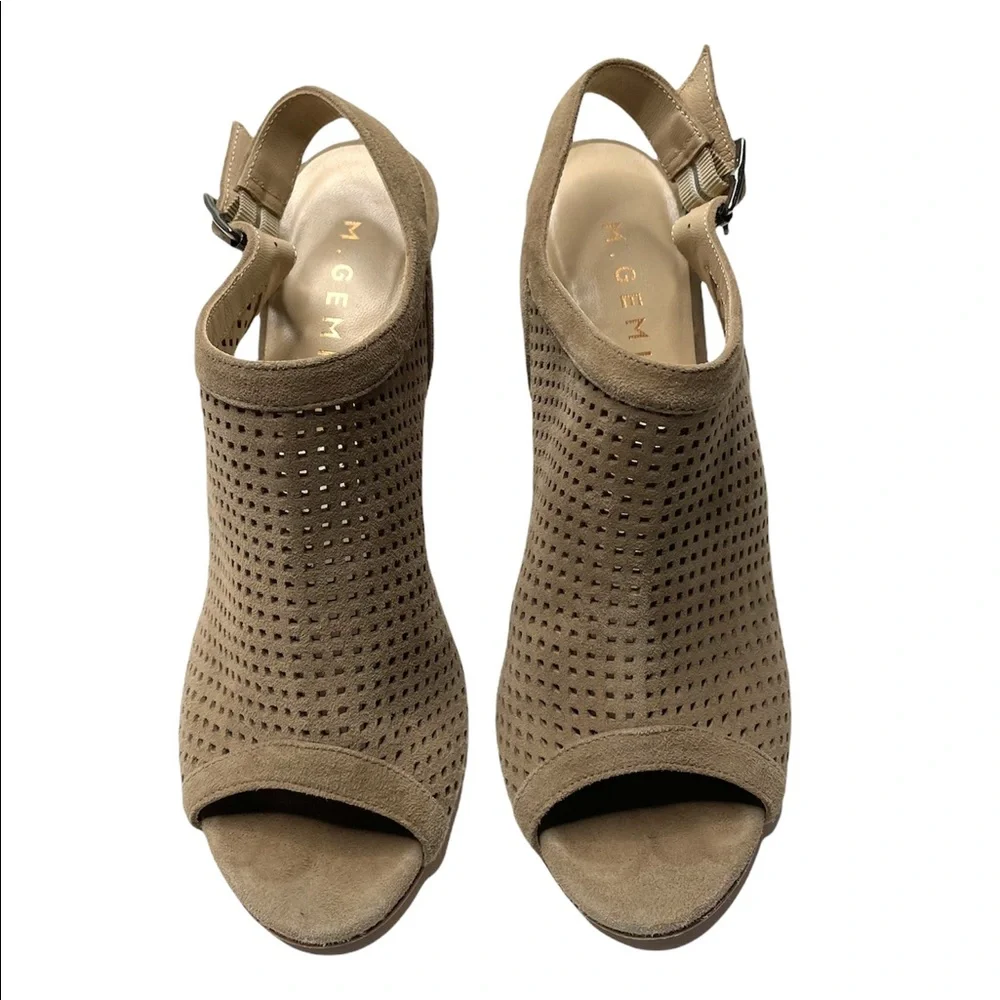 M. Gemi perforated suede