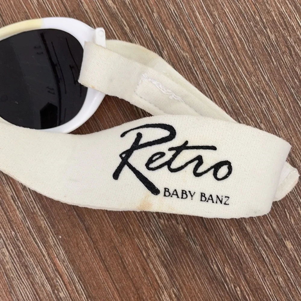 - Retro baby Banz sunglasses.