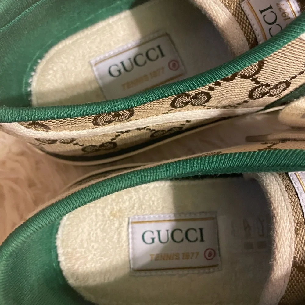 Gucci Web Canvas Low Top Sneaker