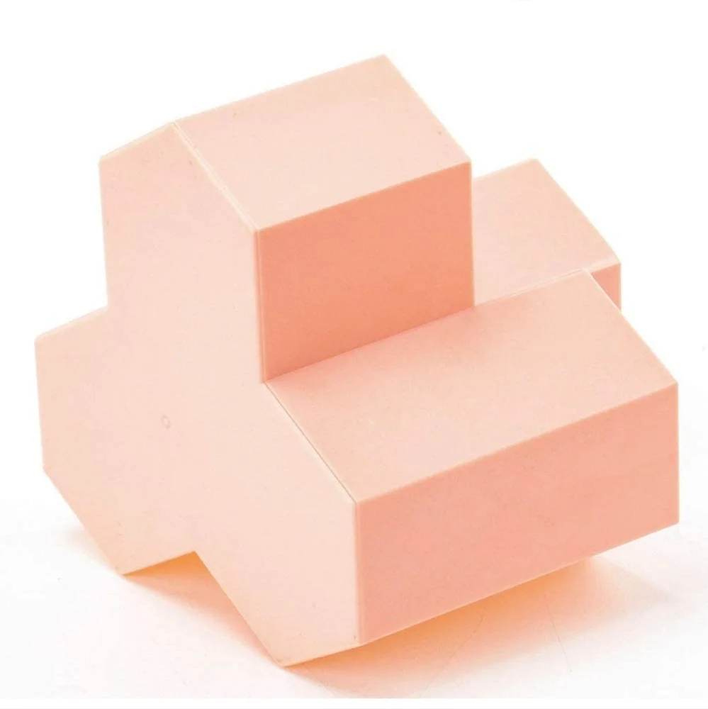 Weiai Makeup Brush Holder Organizer, 3 Slots Peach Pink Cosmetic Brushes Storage