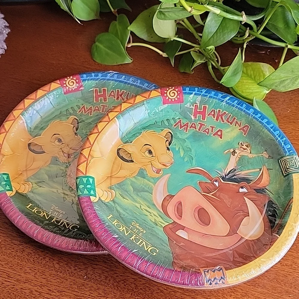 Rare NEW sealed Hakuna Matata Disney The 🦁 Lion King Party Plates 16ct Hallmark
