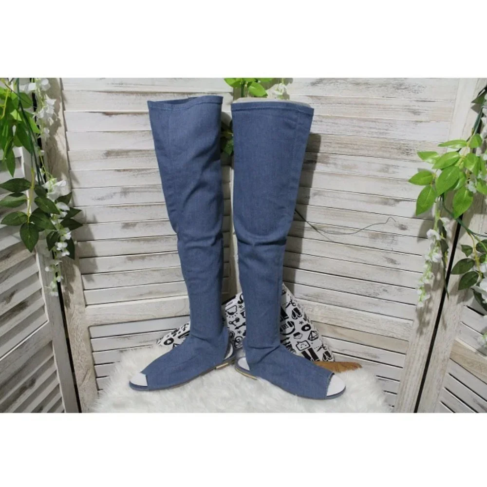 Women’s Bamboo Knee Flat Boots (66)