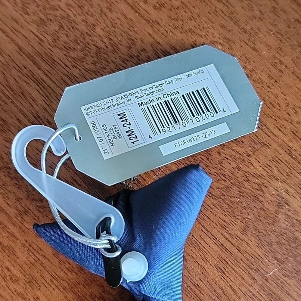 New Cherokee Clip on Neck tie Navy Blue 👔 12m 24m intant toddler