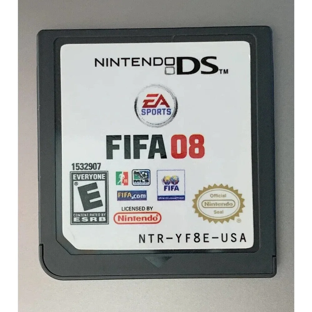 Nintendo DS Game CARTS LOT (3) FIFA 08 + SMACKDOWN vs RAW + Naruto Ninja Council