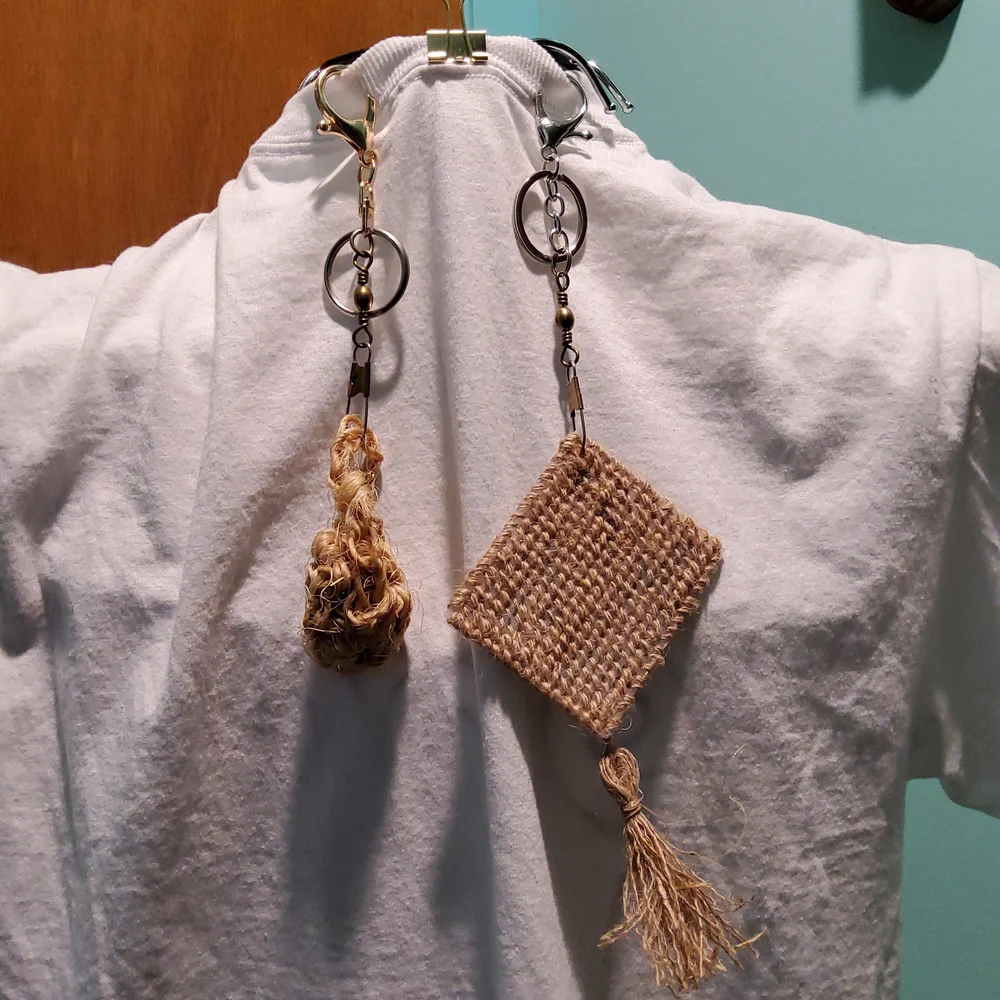 Natural Fiber Key Chains