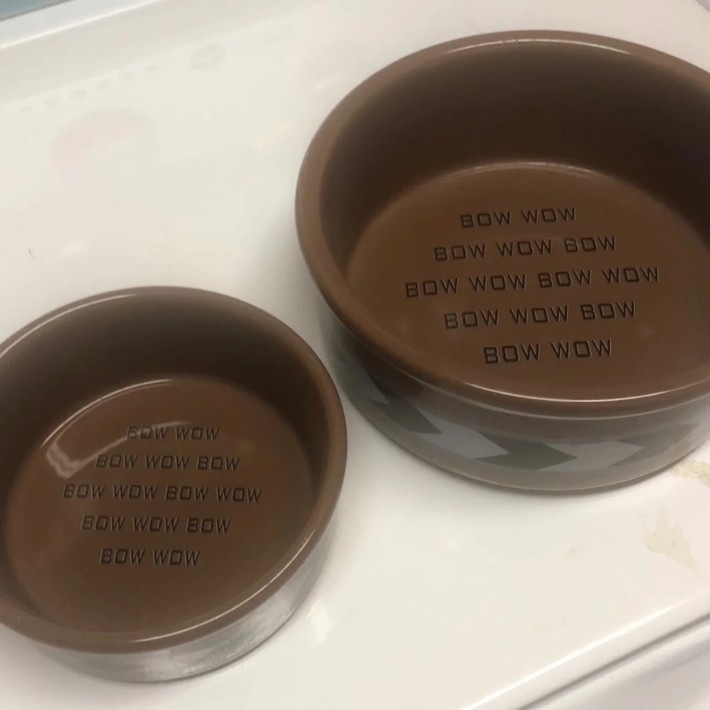 Ceramic dog bowls
