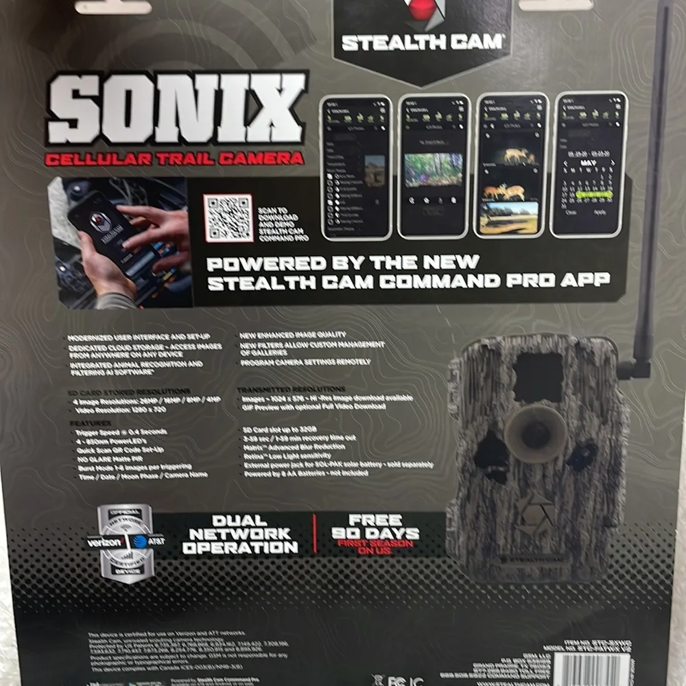 Sonic cellular trail camera