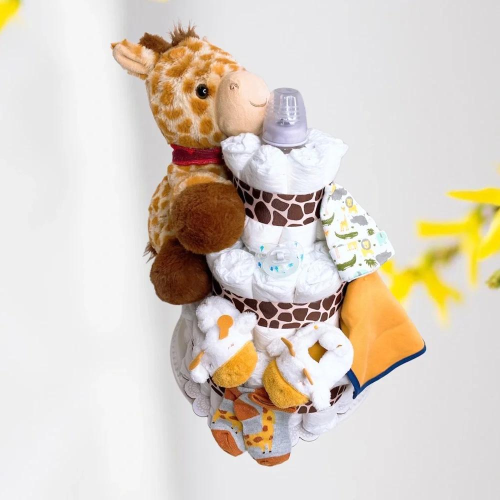 Giraffe Diaper Cake