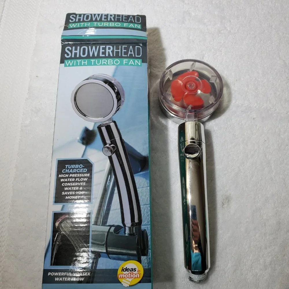 NEW Showerhead with Turbo Fan Powerful Vortex Water Flow