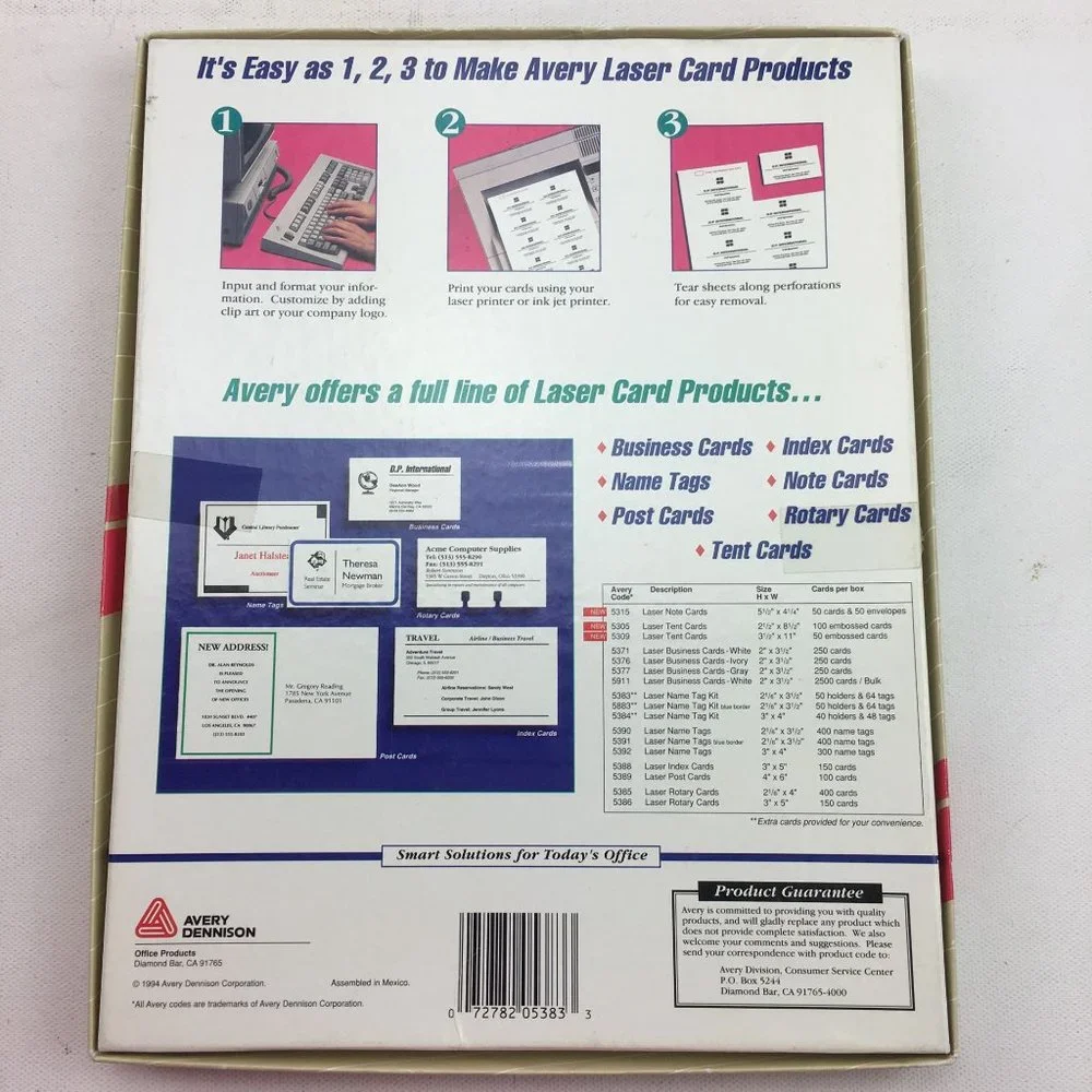 Avery Dennison avery laser