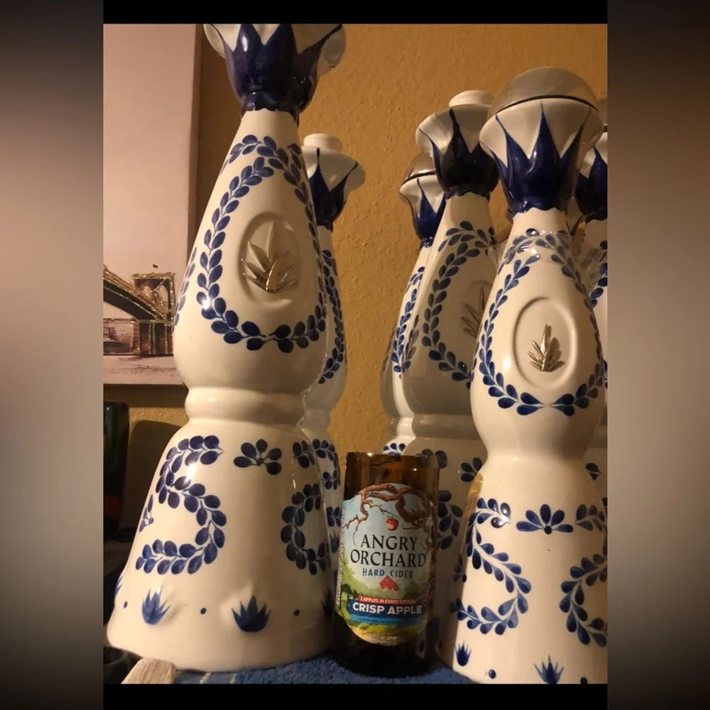 1.75 Magnum Clase Azul Empty Tequila Bottle Ceramic Liquor Alcohol