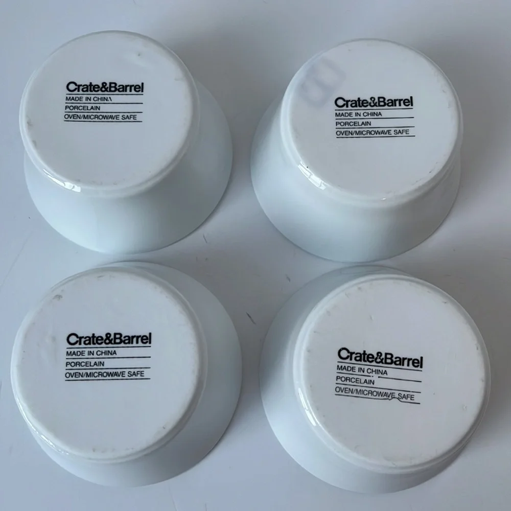 Crate&Barrel 2”h porcelain top
