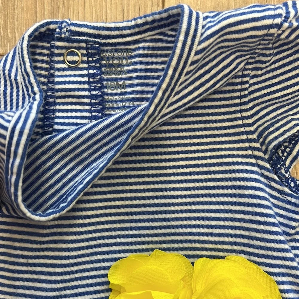 Carter’s Baby Girl Floral and Stripe Romper