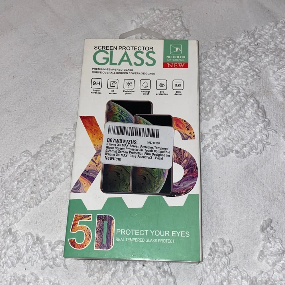 Rofani Screen Protector for IPhone XS Max 3-pack. New