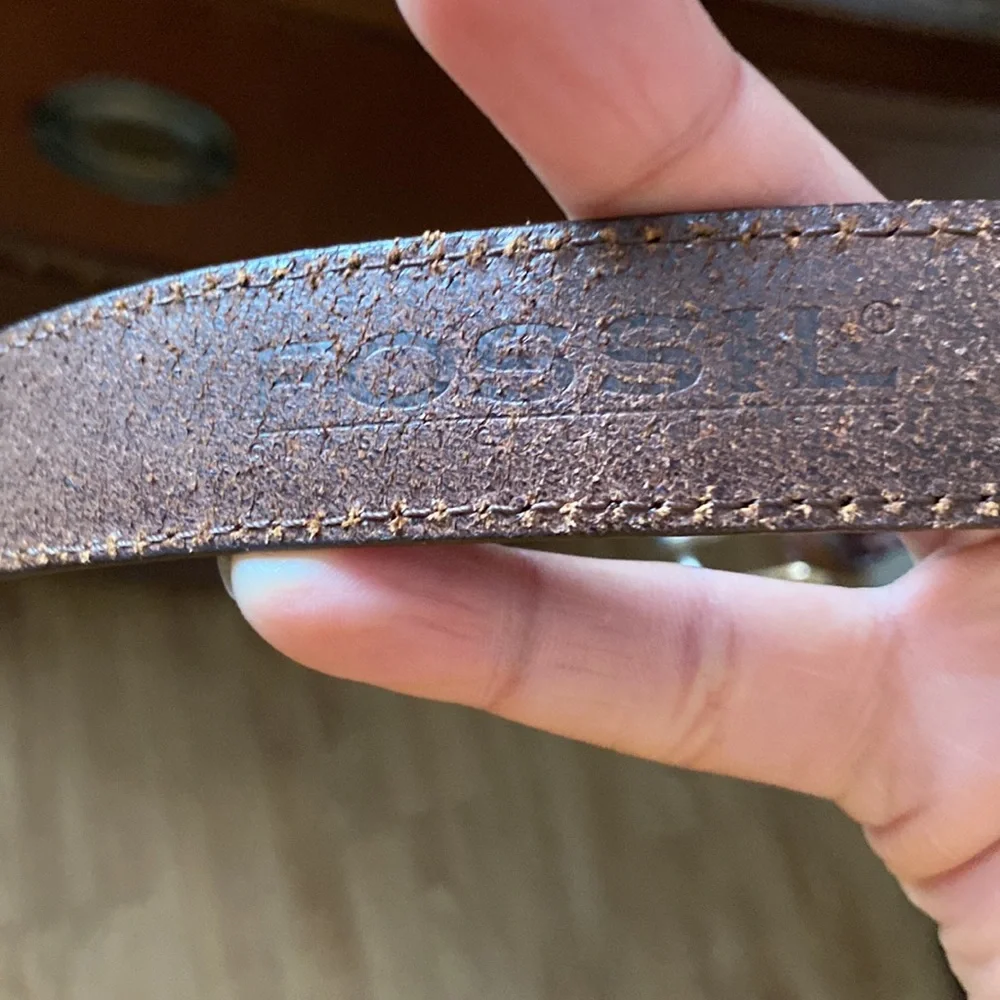Fossil brown leather