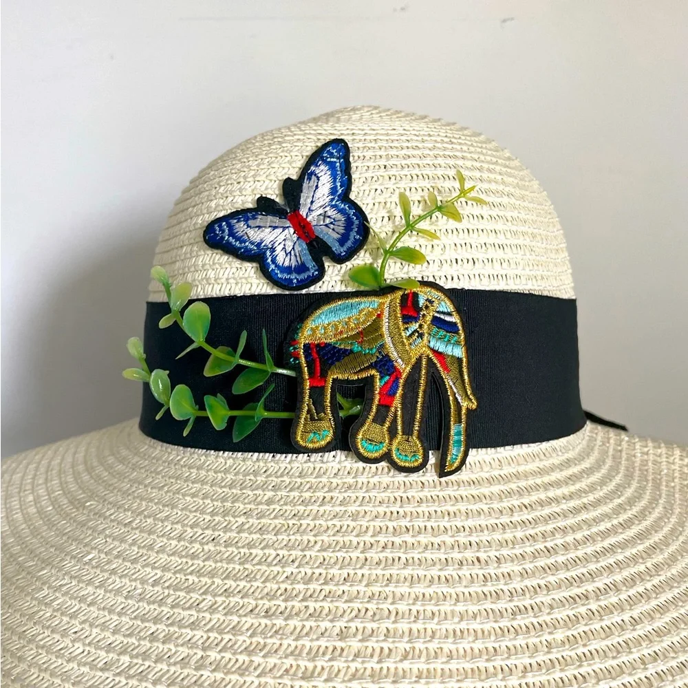 Boho Elephant Summer Beach Hat
