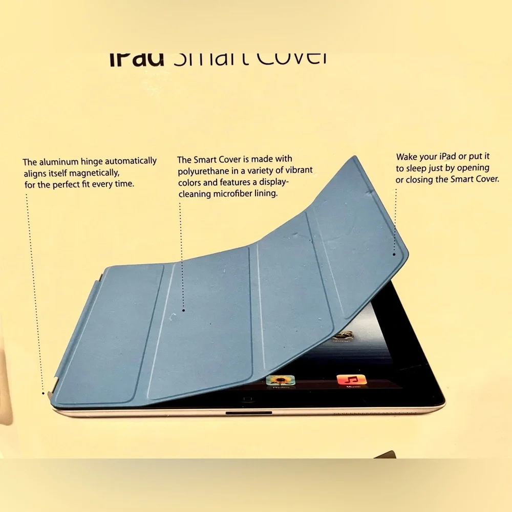 Apple IPad Smart Cover For Gen 2 & 3 Gray MD307LL/A Polyurethane NWT