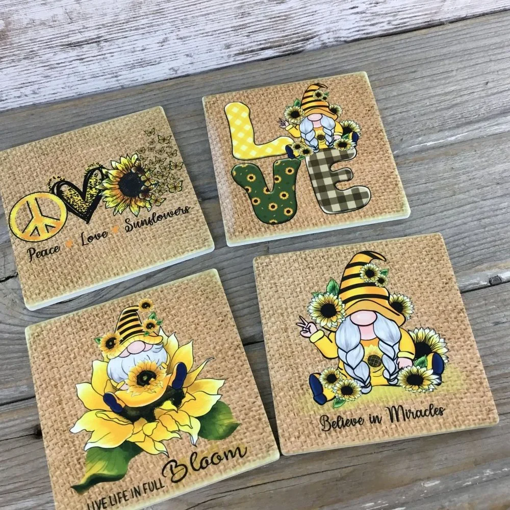 Handmade set sunflower