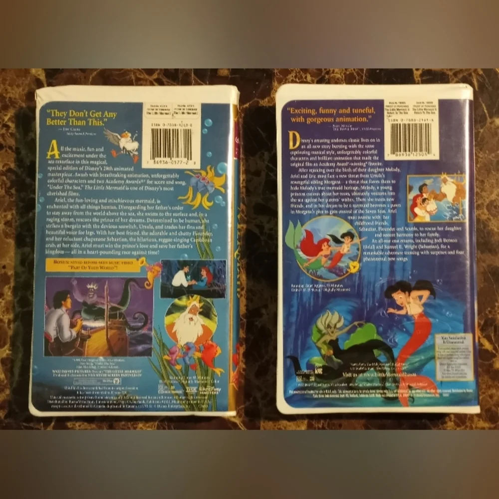 Bundle VHS The Little Mermaid