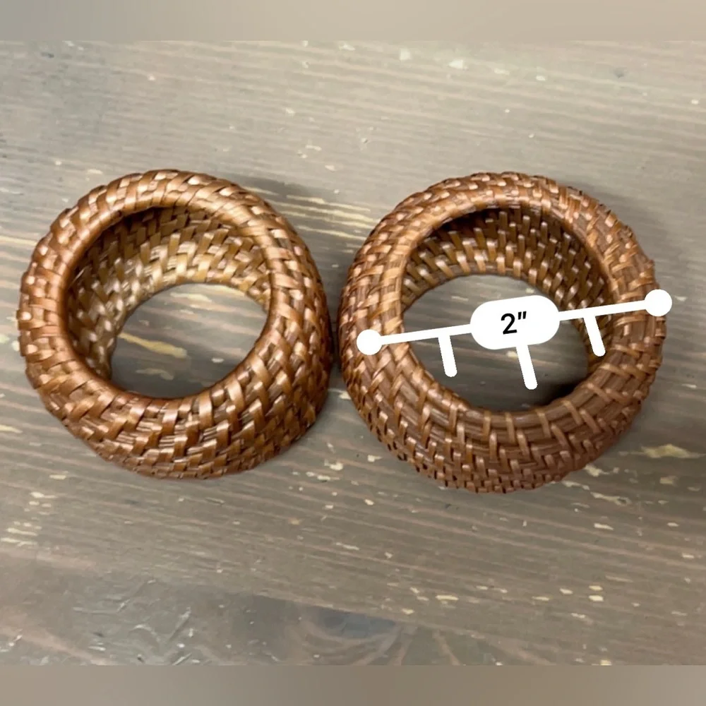 Crate & Barrel Napkin Rings (x2)