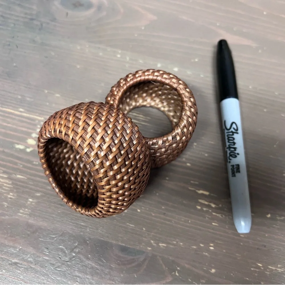 Crate & Barrel Napkin Rings (x2)