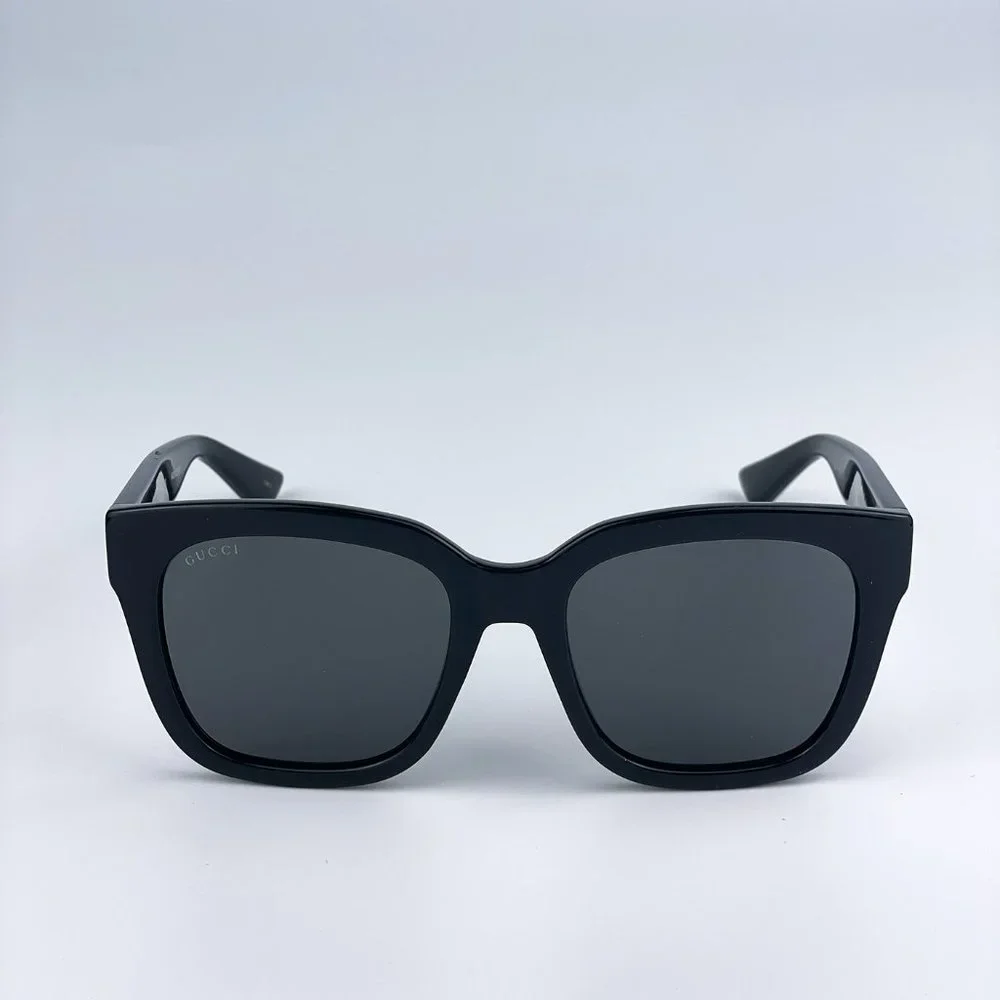 Gucci GG1338S 001 Sunglasses Black Green Grey Square Women
