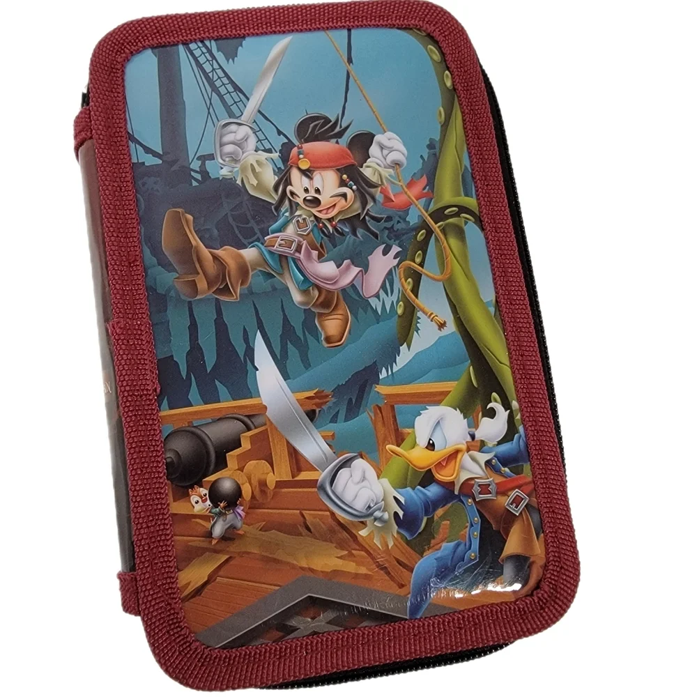 Disney Parks Mickey Mouse Pirates of the Caribbean Zip Art Set Pencil Case T18