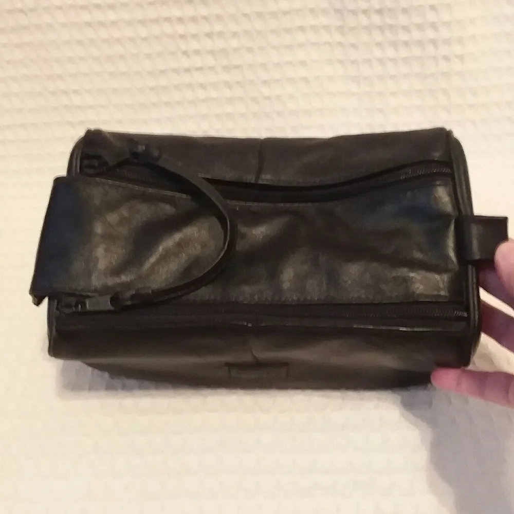 Guess black leather
