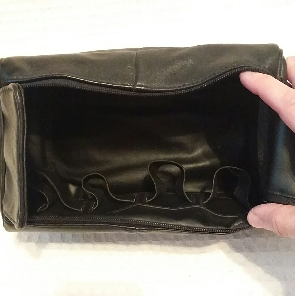 Guess black leather