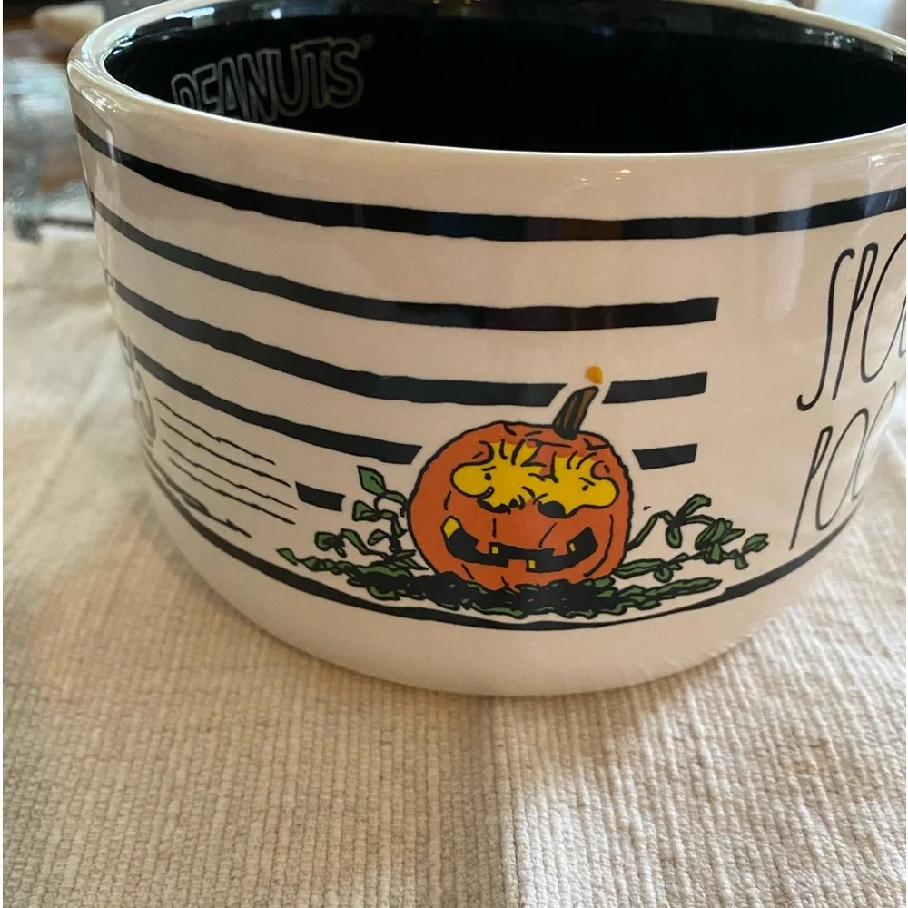 NWT Rae Dunn X Peanuts “SPOOKED POOCH” Soup size Mug