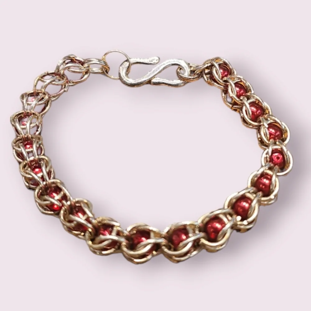 Swarovski Crystal Captured Chainmaille Bracelet