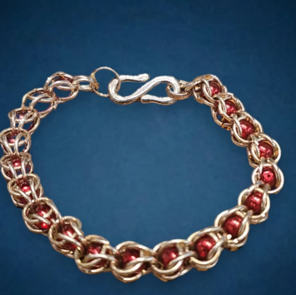 Swarovski Crystal Captured Chainmaille Bracelet
