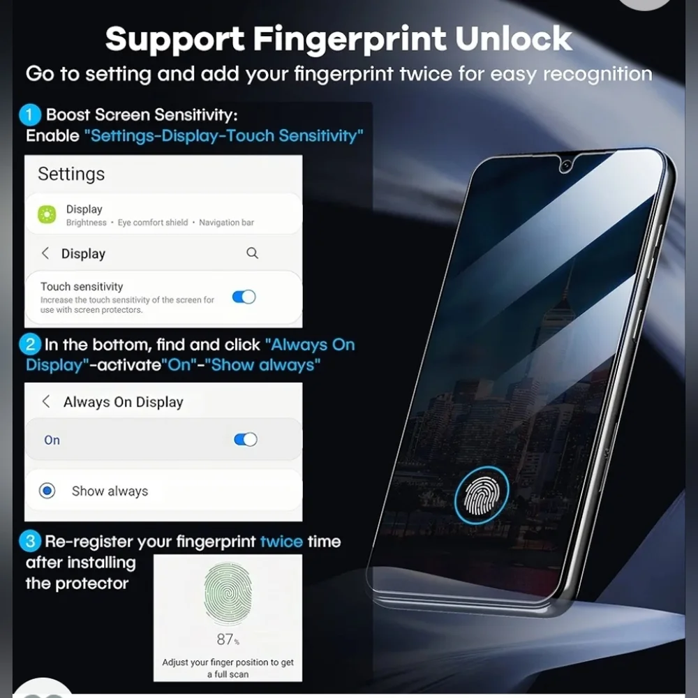 Screen Protector Film For Samsung S23 ( NOT S23+ NOT S23 Ultra )