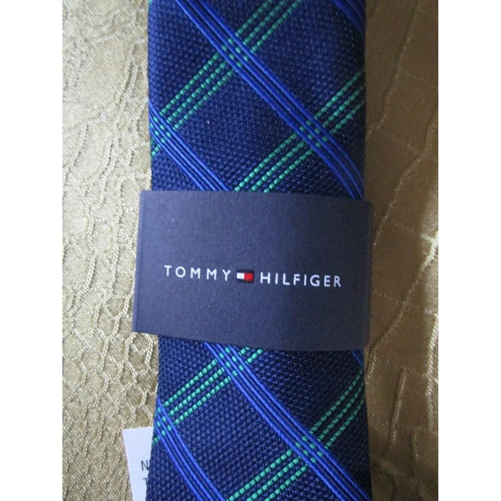 Tommy Hilfiger Boys Voyager Plaid Check Untied Tie NWT