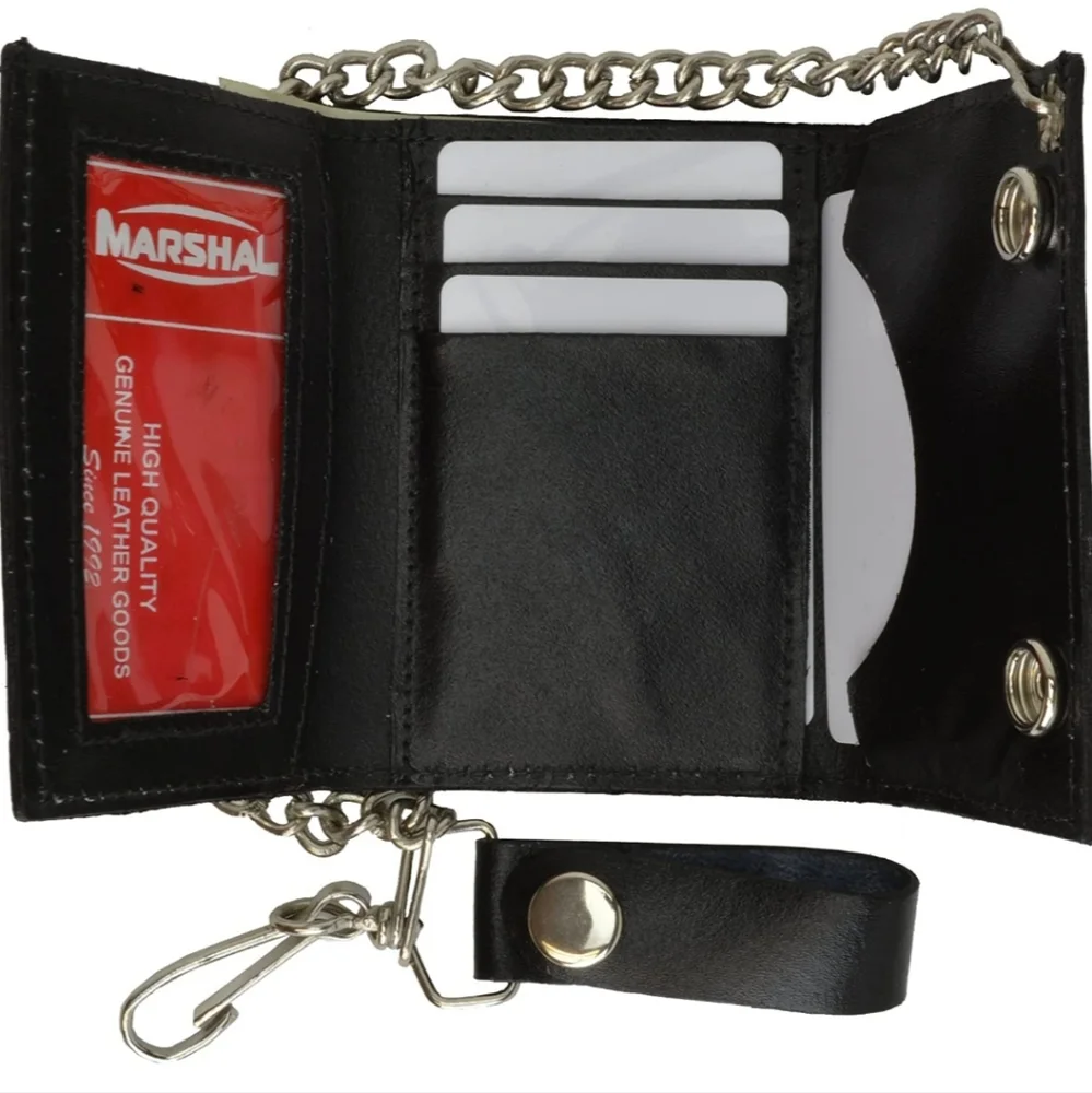 New black Levi's Men's Trifold Wallet-Sleek and Slim