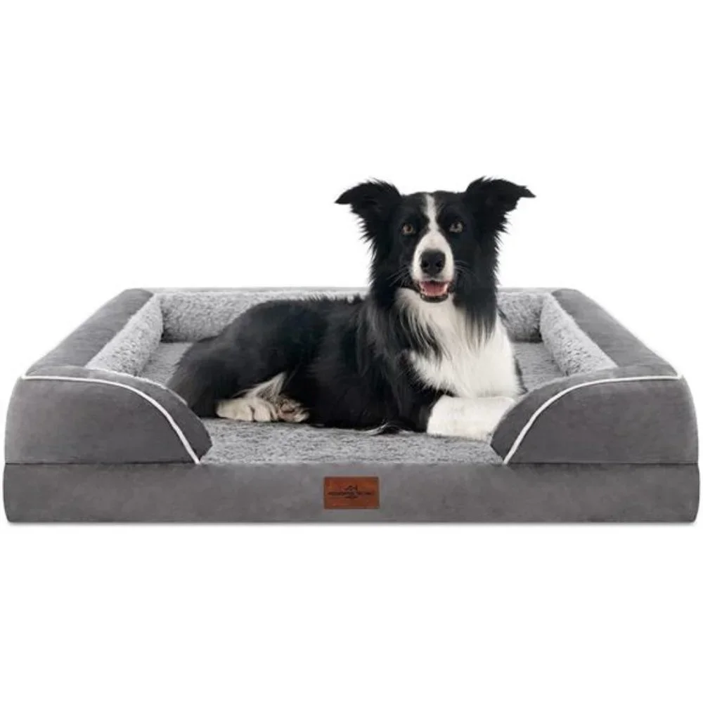 Large Dog Beds Waterproof Orthopedic Foam Dog Beds with Washable Removable Cover