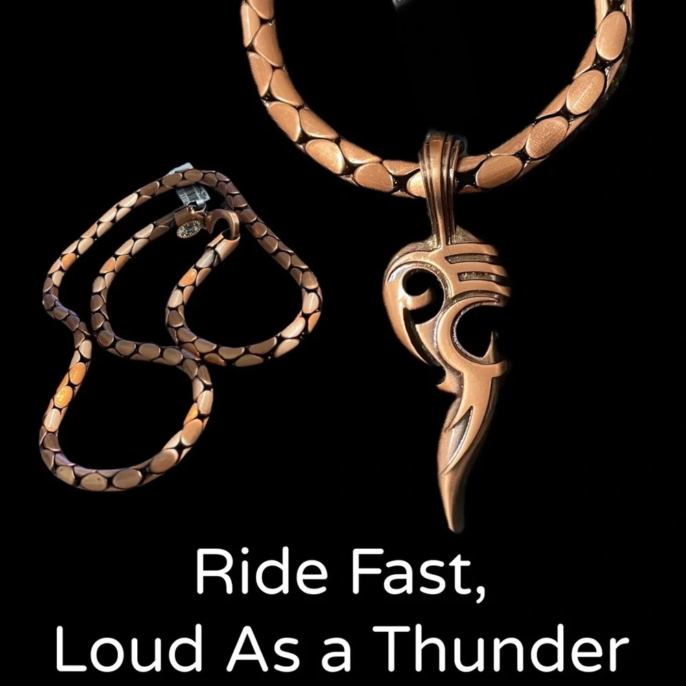 Men’s Jewelry Set - Necklace Pendant Biker Jewelry Set - New with Tags!