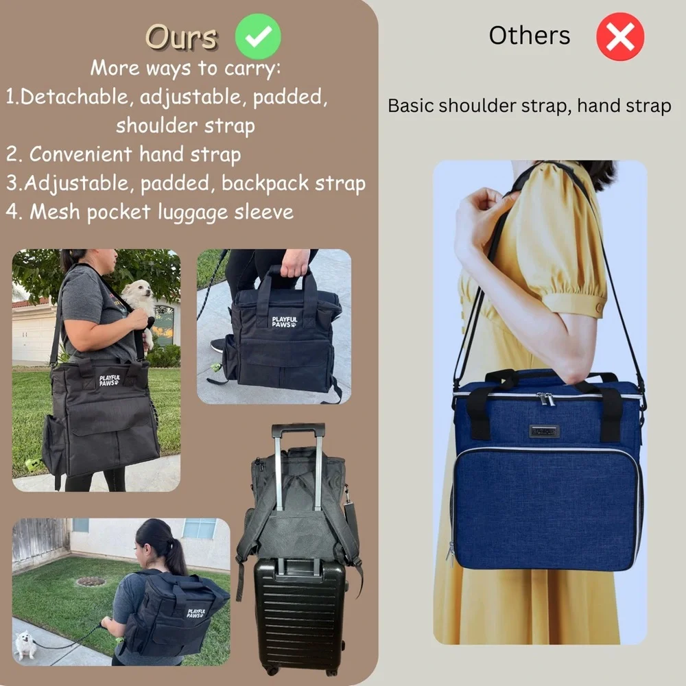 Playful Paws backpack poop scooper