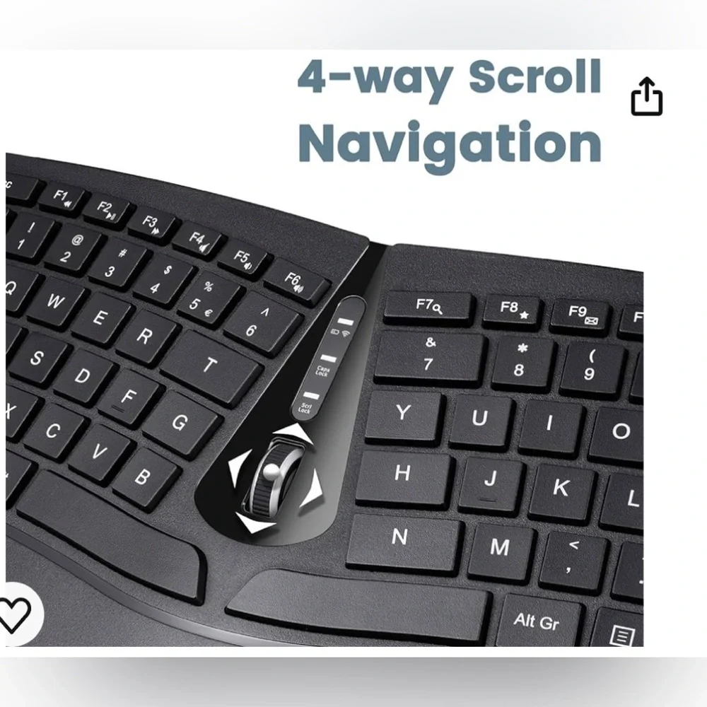 Perixx Periduo-606C wireless ergonomic keyboard with vertical mouse