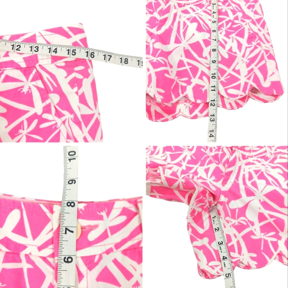 Lilly Pulitzer Pink & White Buttercup Scallop Shorts