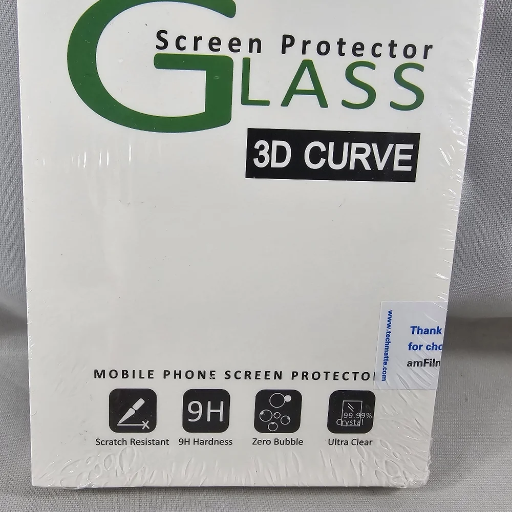AM Film Samsung Note 8 Glass Phone Screen Protector Kit 3D Curve TechMatte