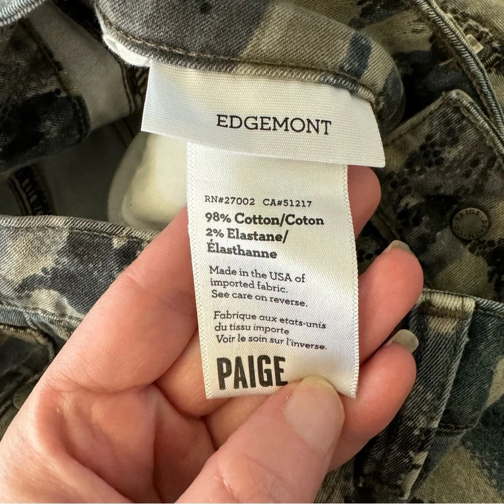 PAIGE snakeskin edgemont