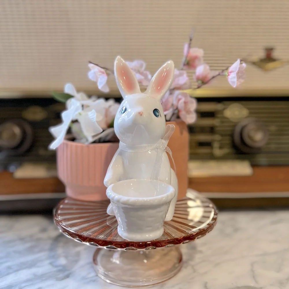 ✨NEW🐰Target Spritz 2023 Ceramic Easter Bunny Bunnies Figurine SET🌷