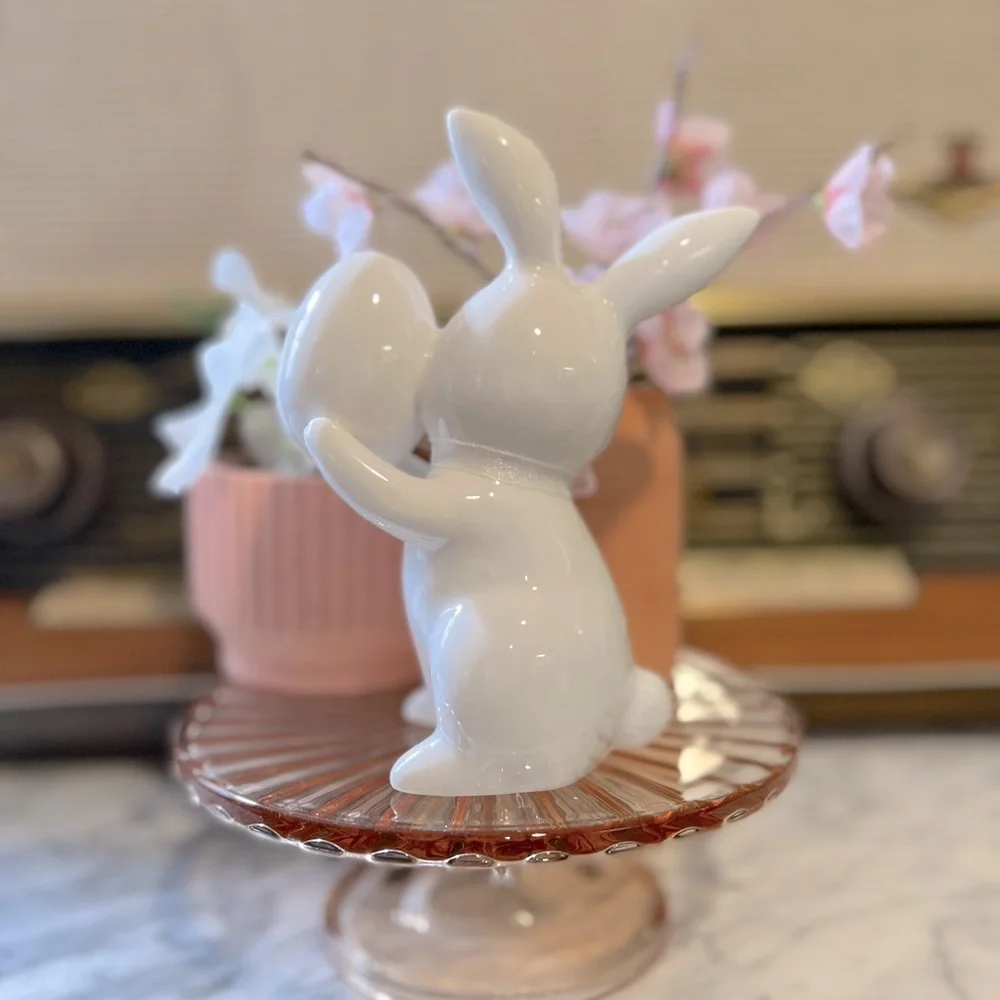 ✨NEW🐰Target Spritz 2023 Ceramic Easter Bunny Bunnies Figurine SET🌷