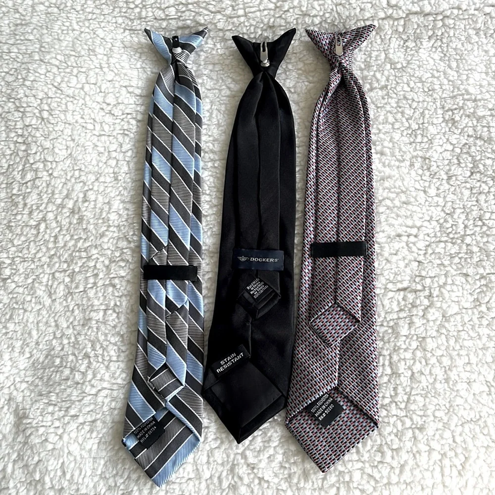 Bundle of 3 Clip on Ties