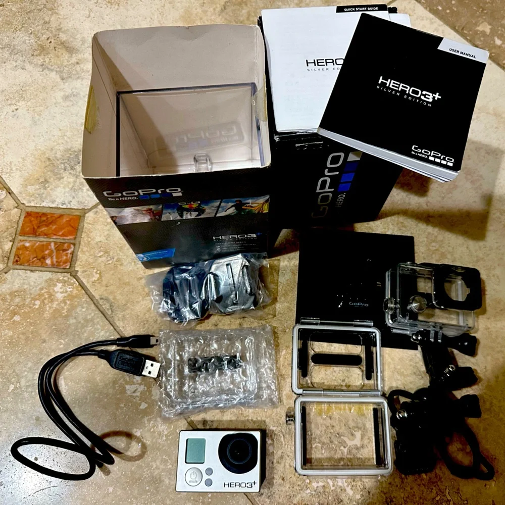 GoPro Hero 3+ Silver Edition with Tons of Accessories