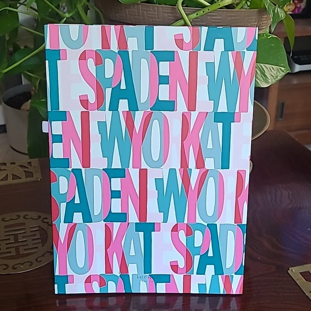 kate spade loop teal notepad