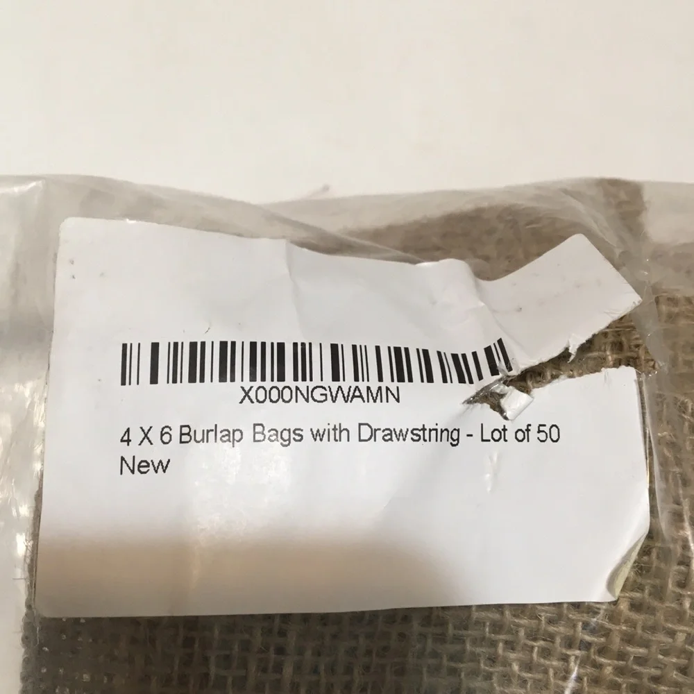 50 Burlap Favor Bags