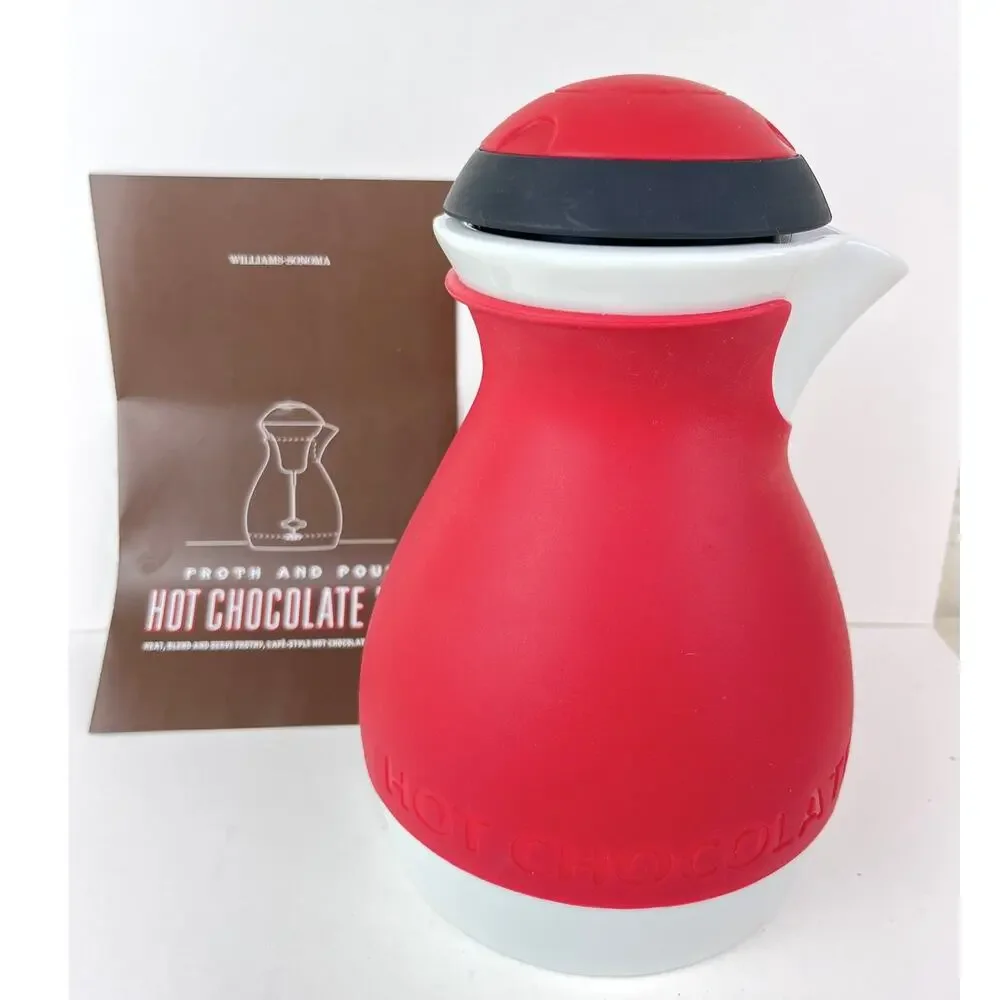 Williams Sonoma Hot Chocolate Pot Froth and Pour Pitcher